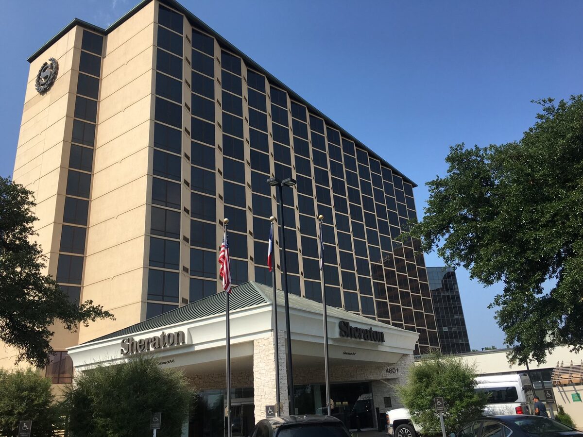 Sheraton Hotel commercial window tinting project by Sun Masters DFW
